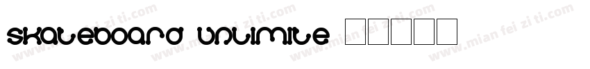 Skateboard Unlimite字体转换